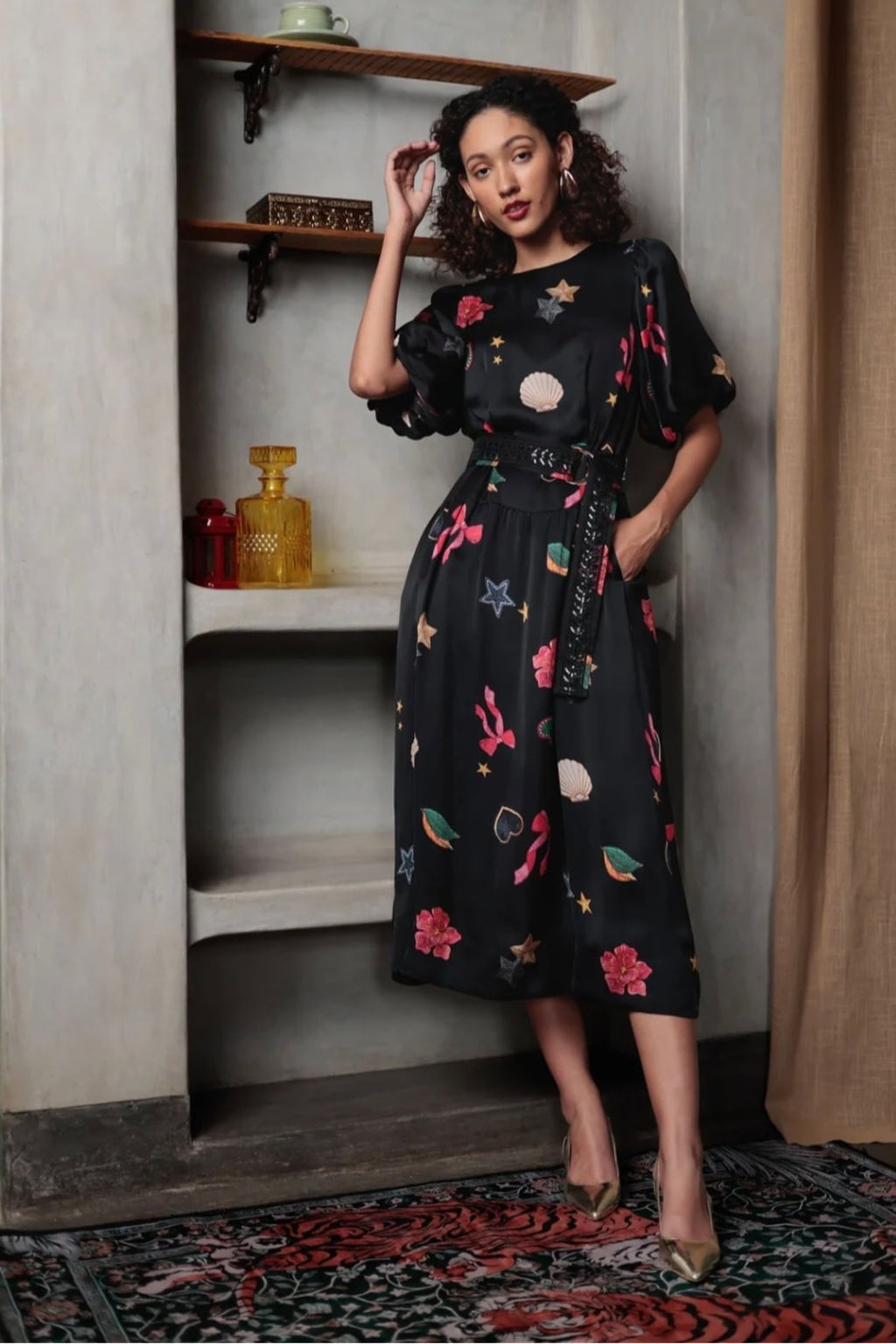 Christina Print Dress