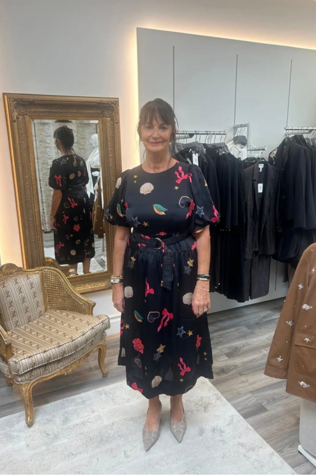 Christina Print Dress