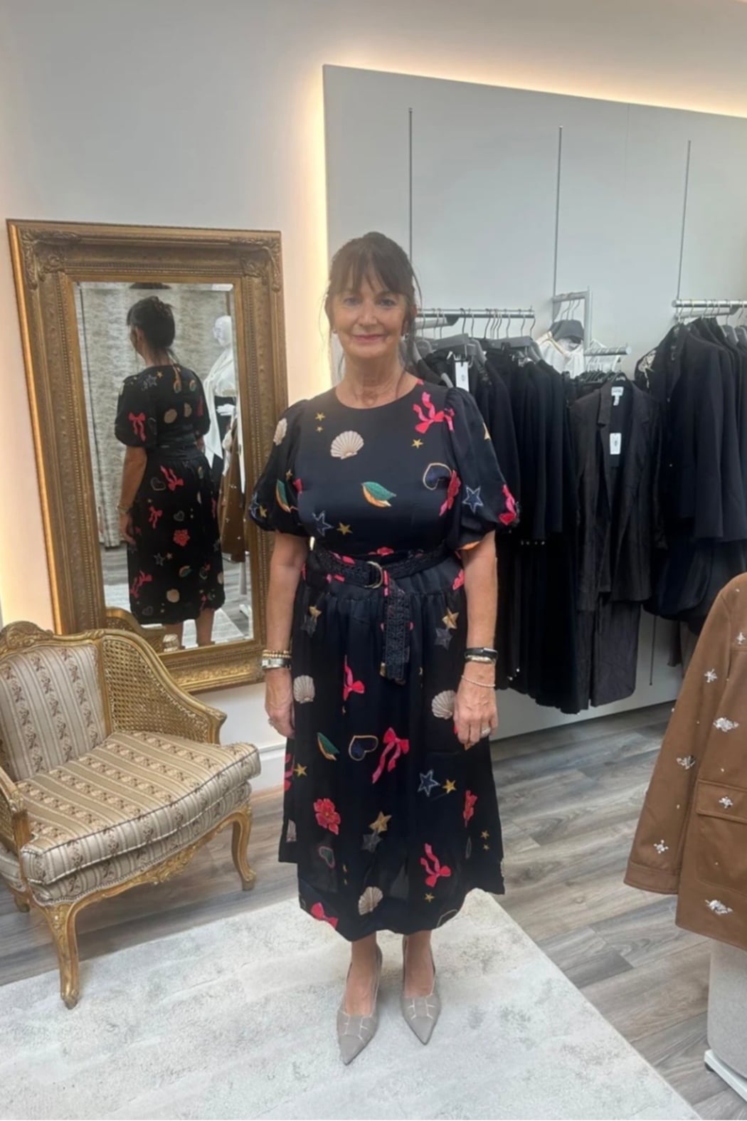 Christina Print Dress
