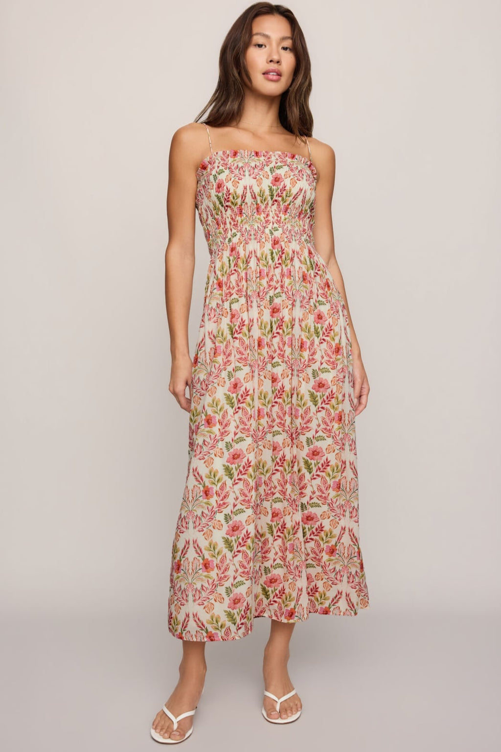 Cornelia Ami Floral Midi Dress
