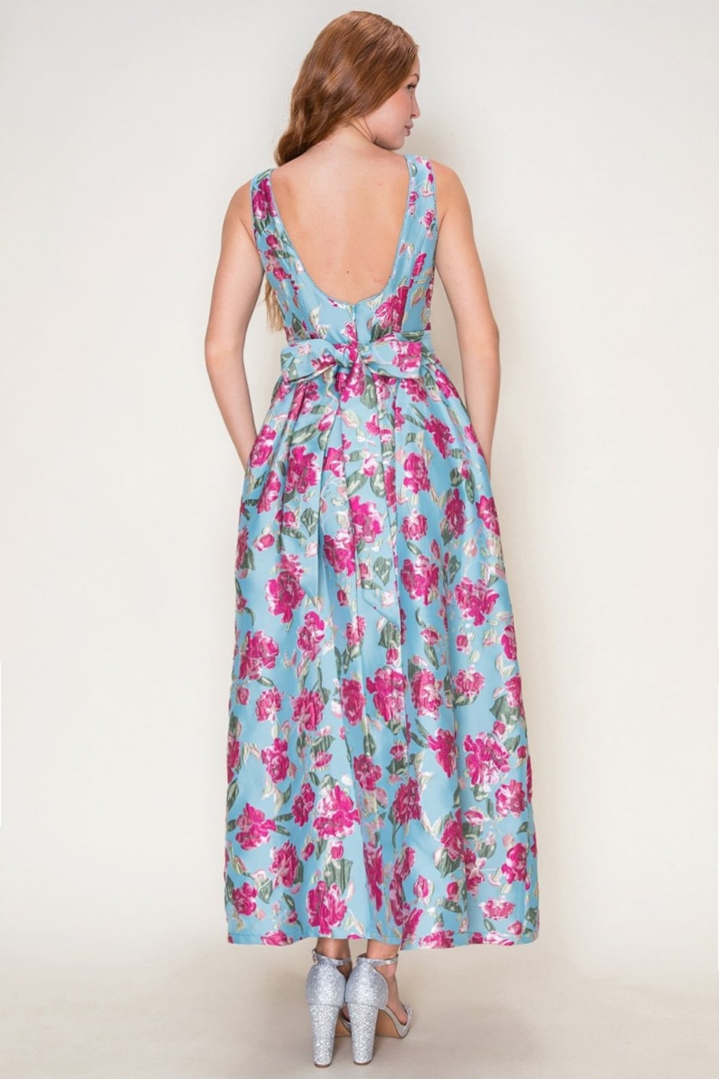 Corset Bodice Midi Dress