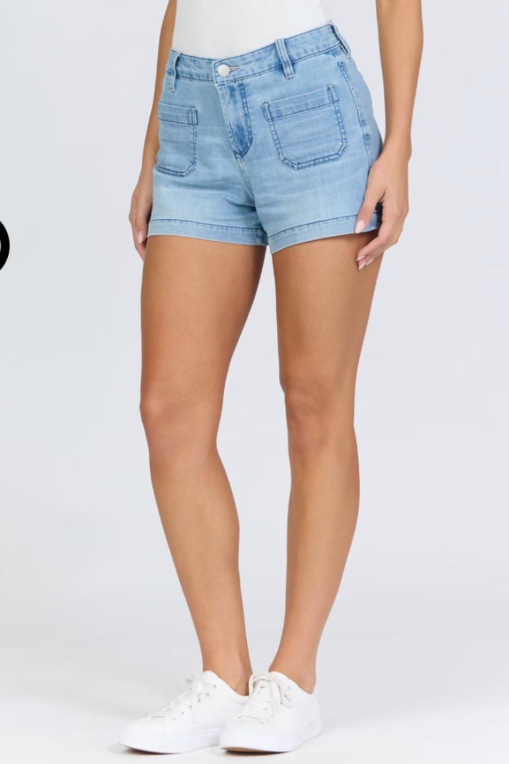 Dear John Carlisle High Rise Patch Pocket Shorts | Eclipse