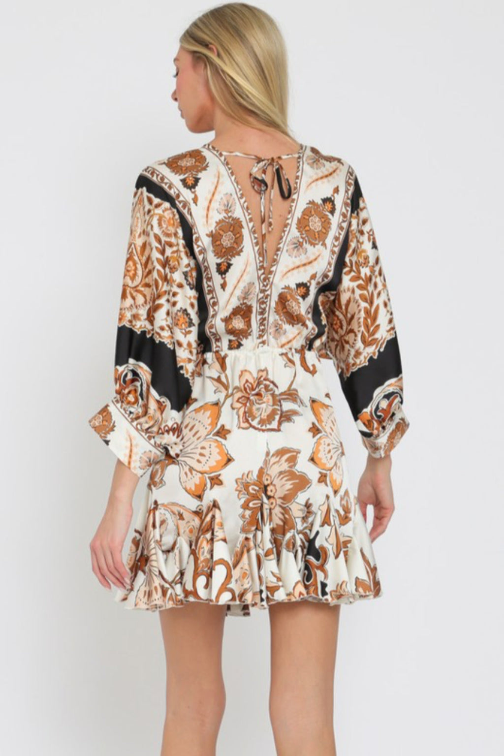 Dolman Sleeve Boarder Print