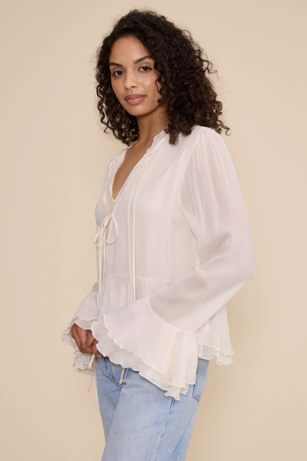 Donna Peplum Top