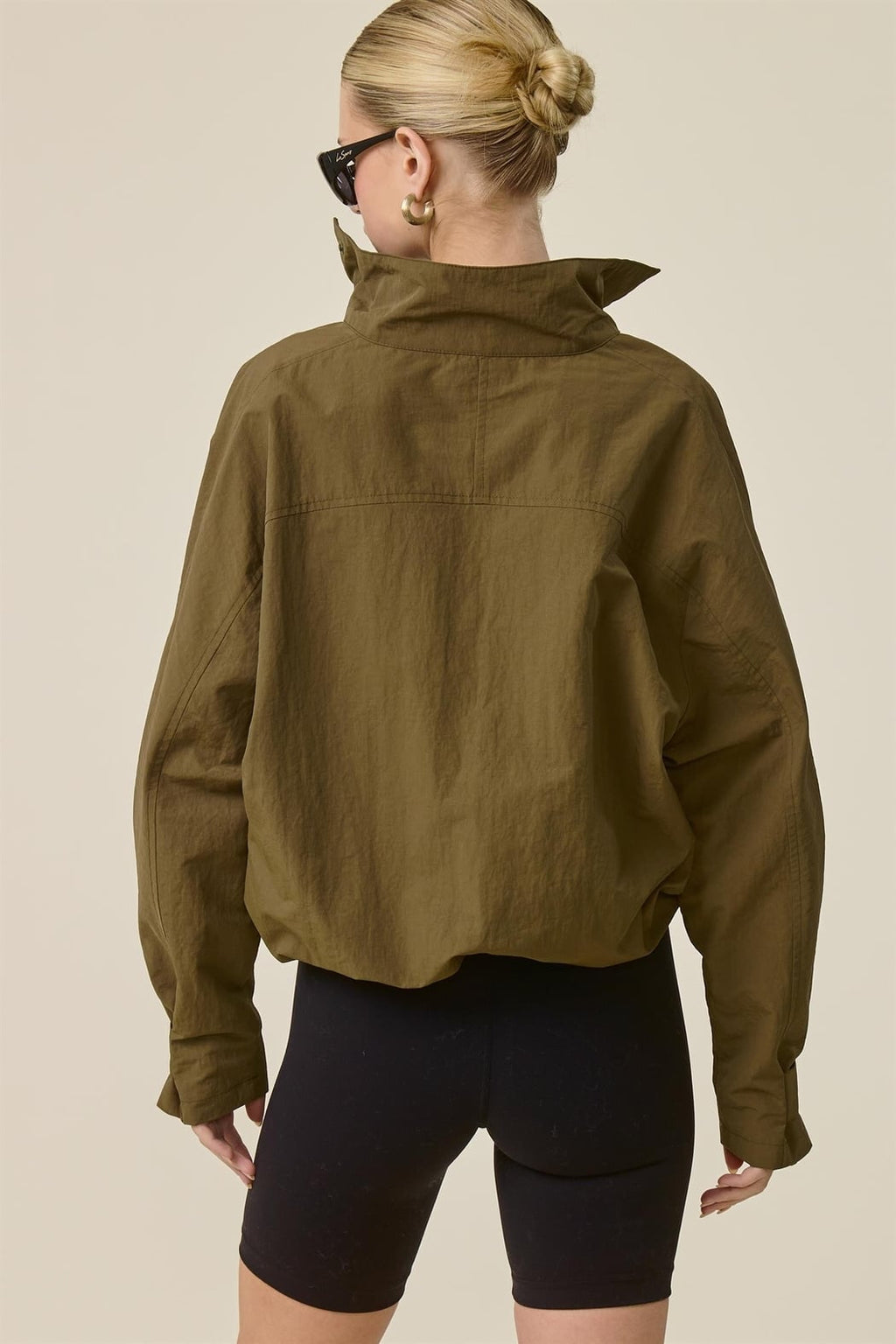Drawcord Windbreaker Jacket