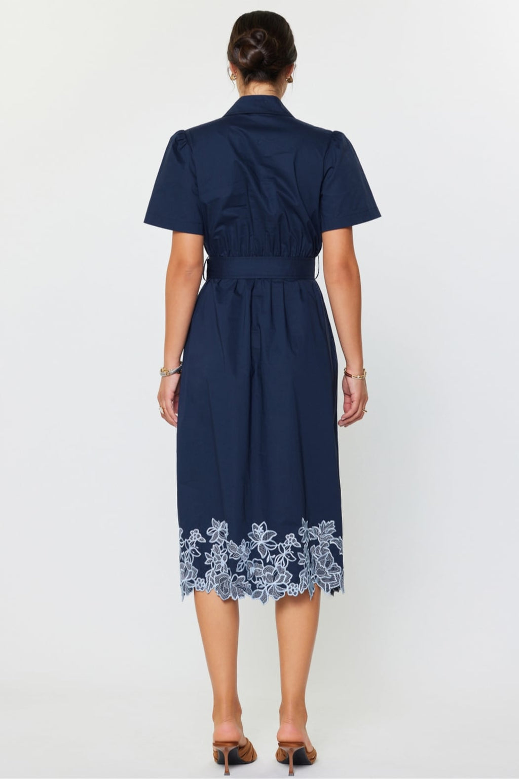 Embroidered Midi Dress