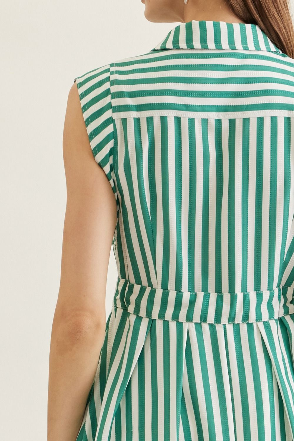 Tristen Striped Midi Dress