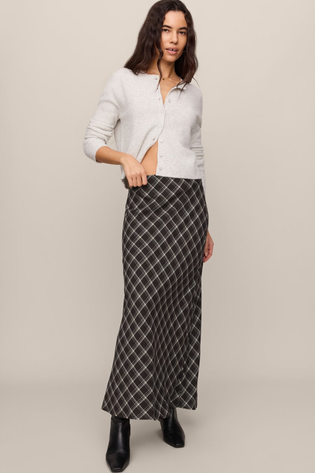 Europa Plaid Skirt