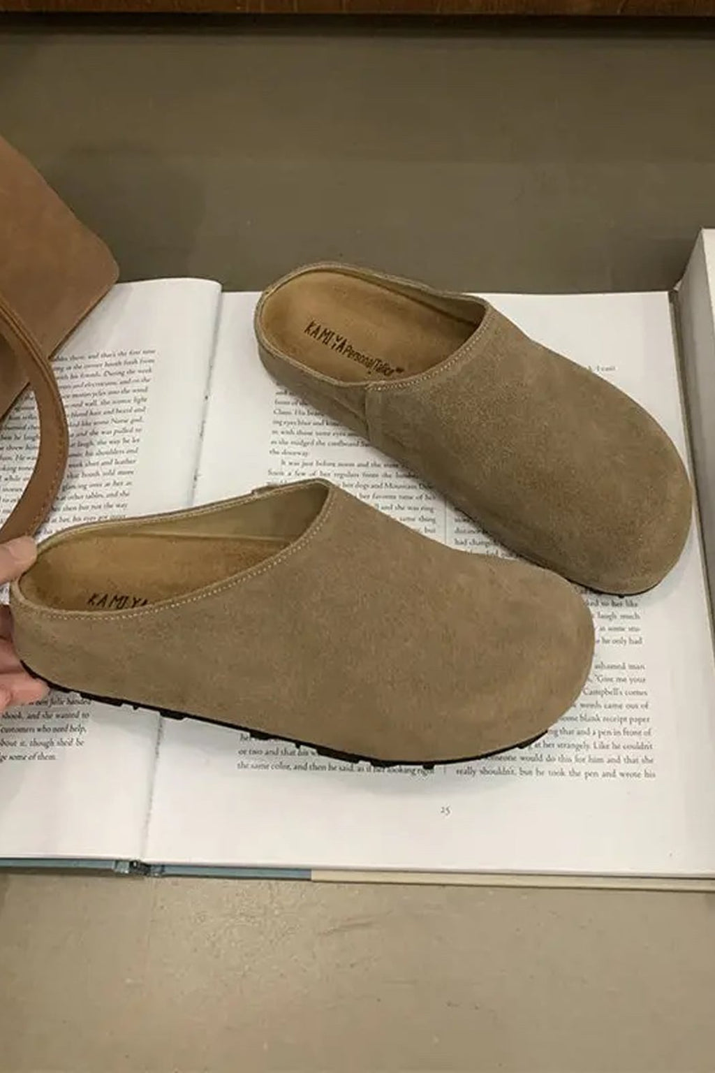 Suede Clogs