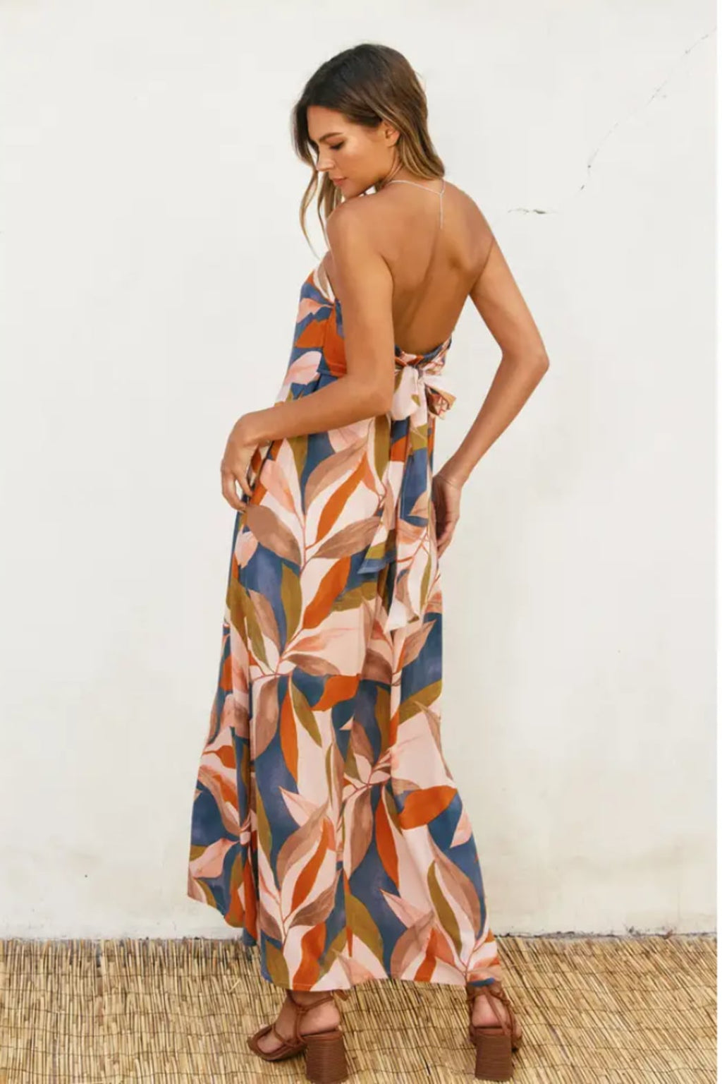 Floral Midi Sleeveless Dress