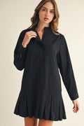 Flounce Tie Waist Dress