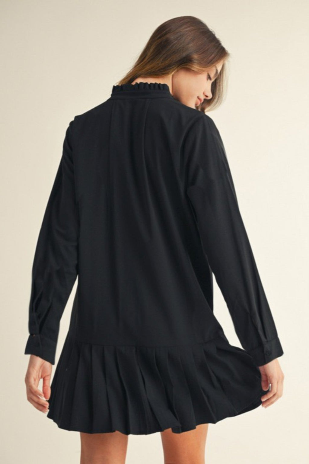 Flounce Tie Waist Dress