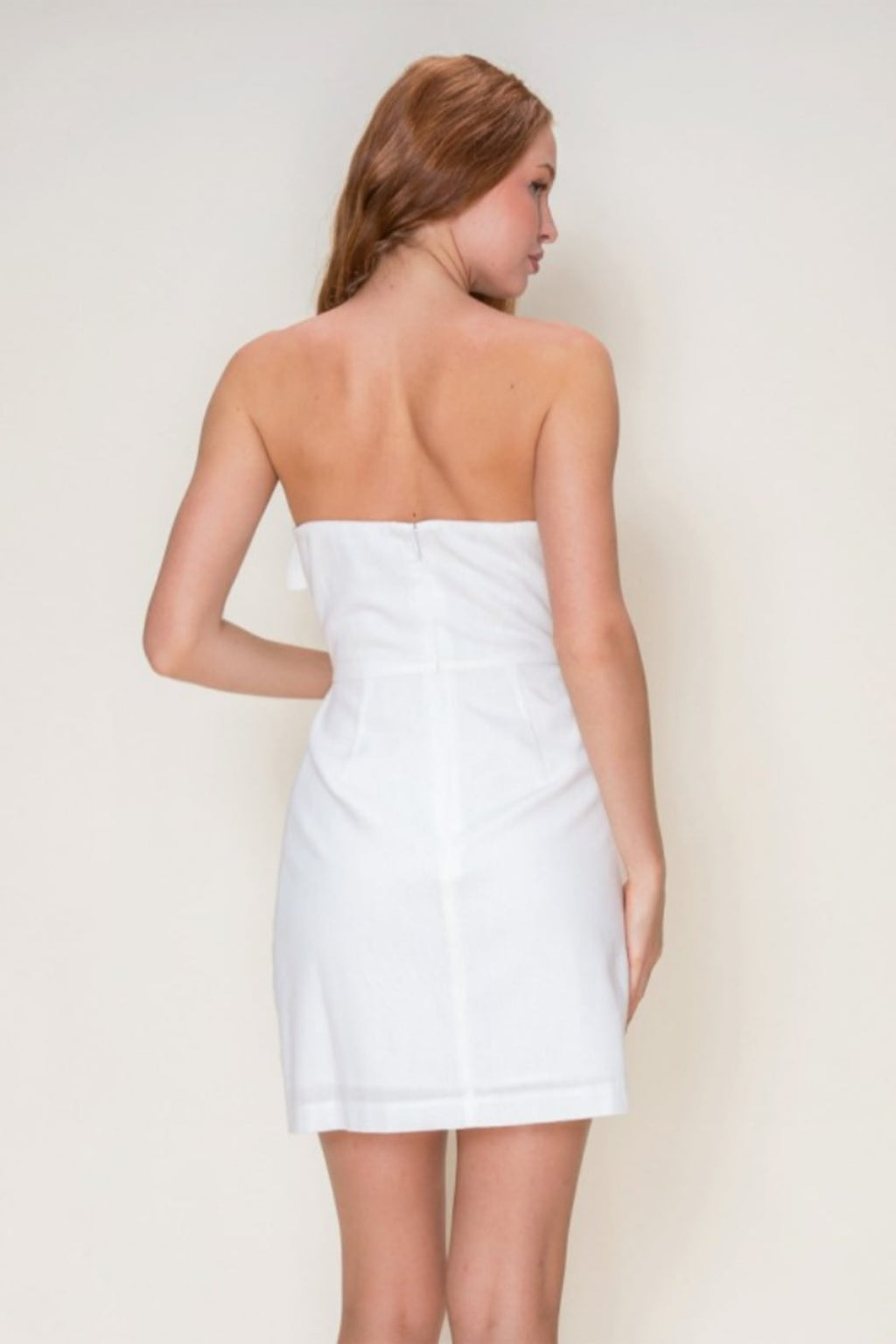Flower Applique Mini Dress