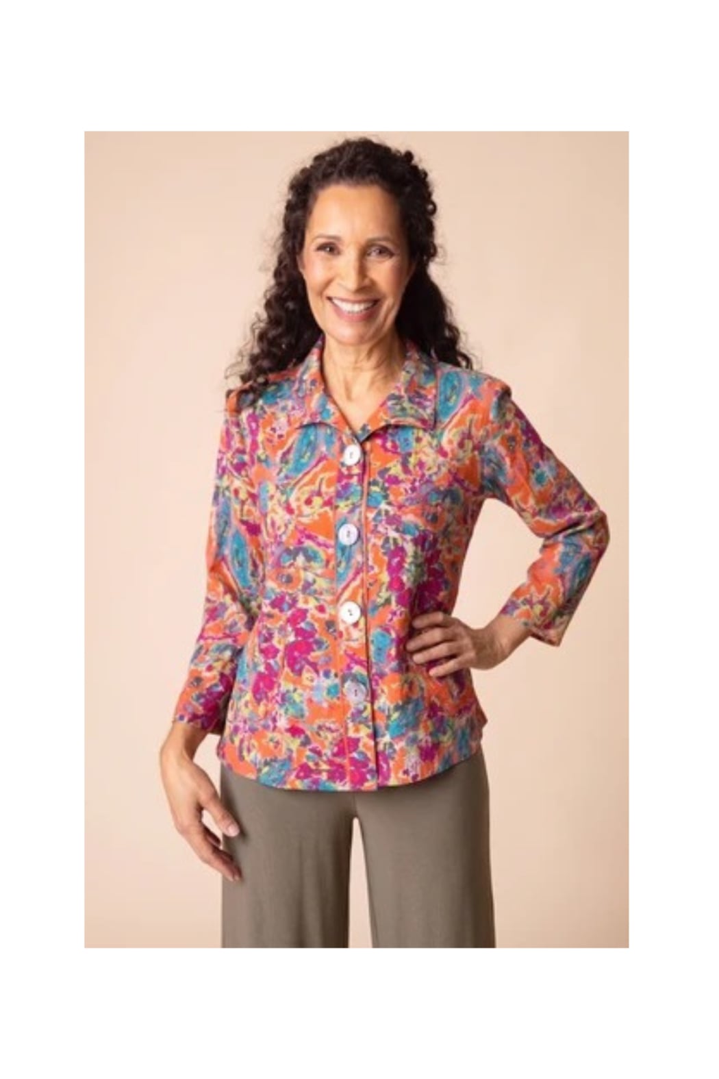 Habitat Floral Pleat Back Jacket