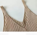 Knitted Ribbed Sleeveless Maxi Dress