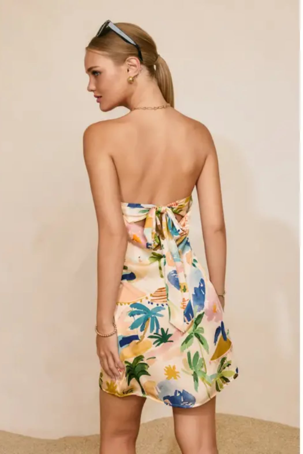 Isla Bonita Strapless Back Detail Mini Dress