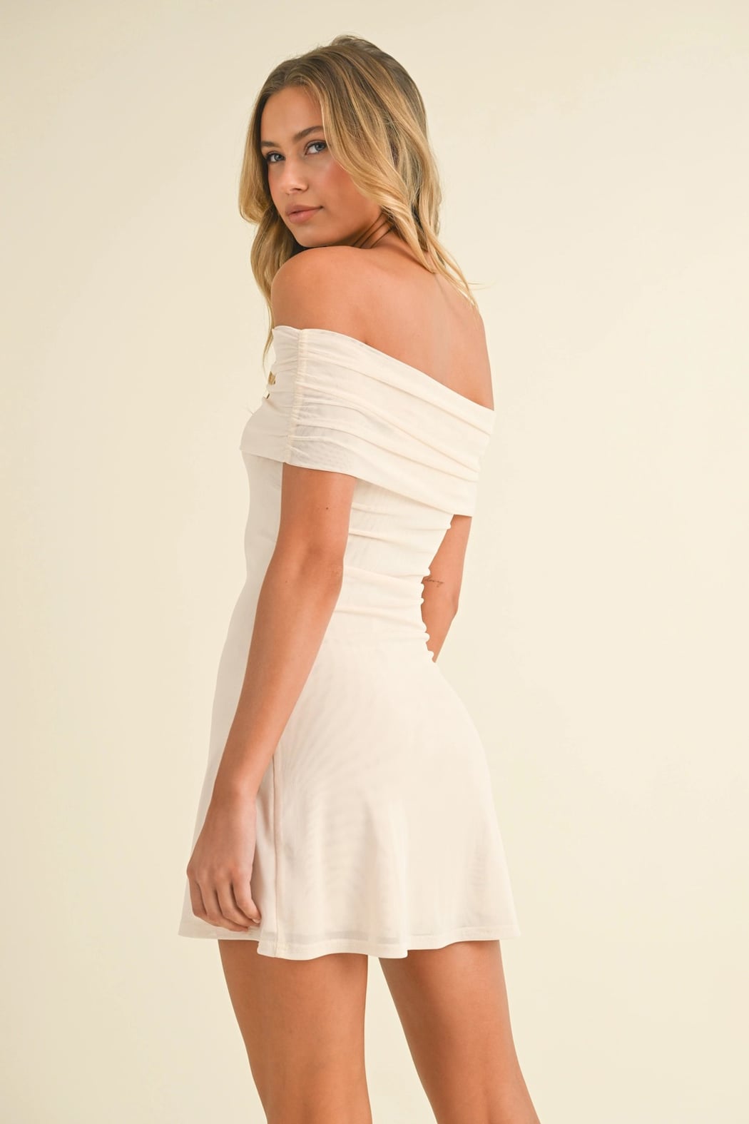 Cleo Off Shoulder Mini Dress
