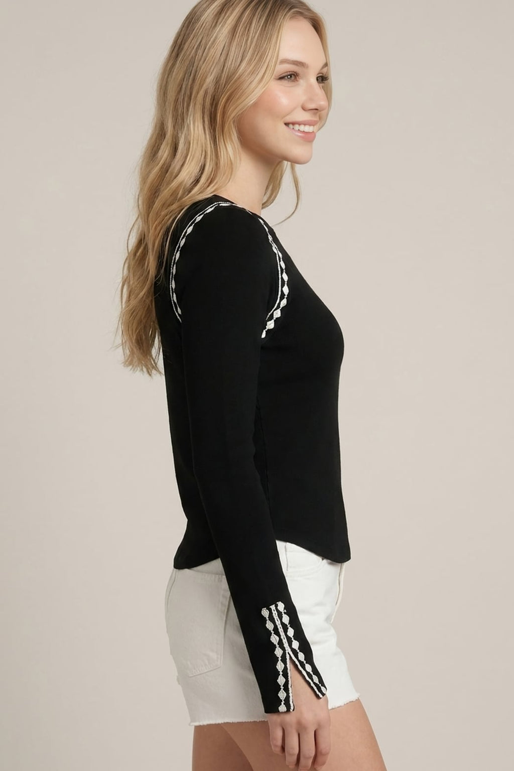 Lace Trim Top