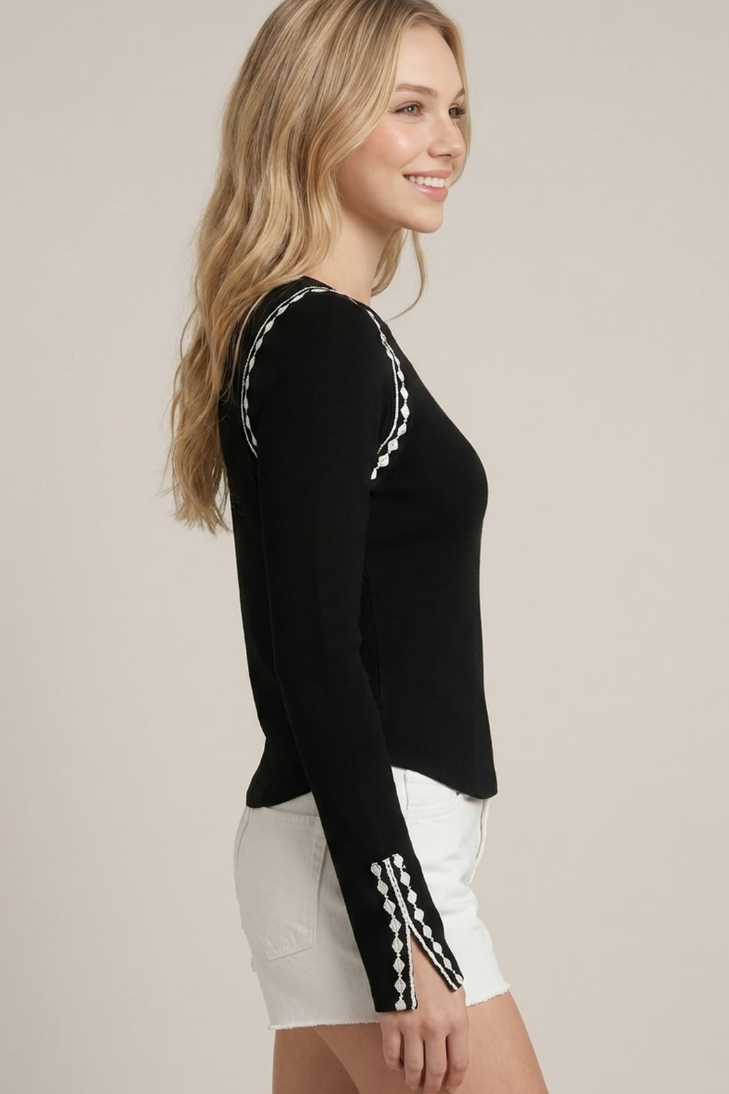 Lace Trim Top