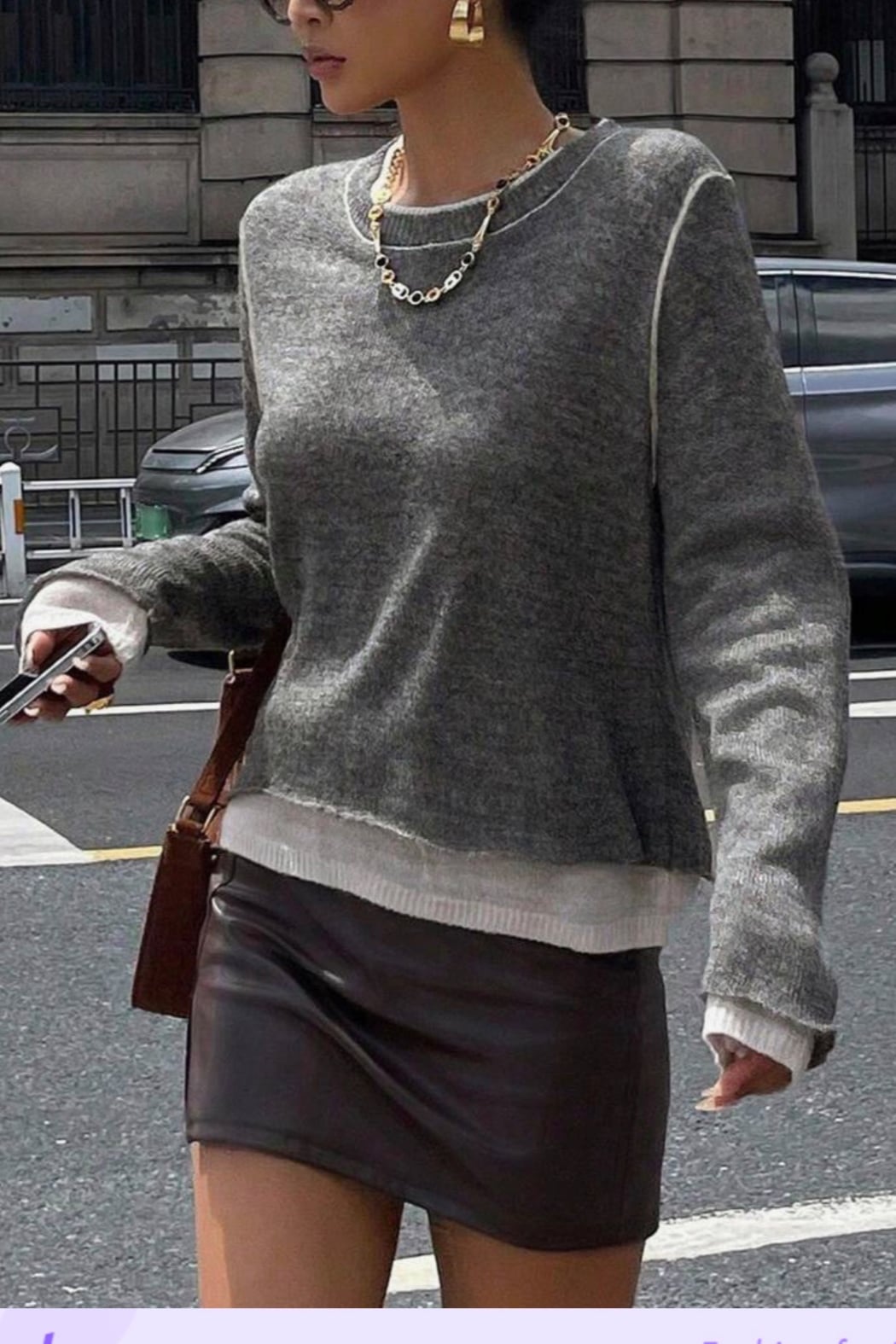 Layered Look Sweater
