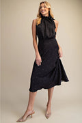 Little Dots Ruffle Tie Dress