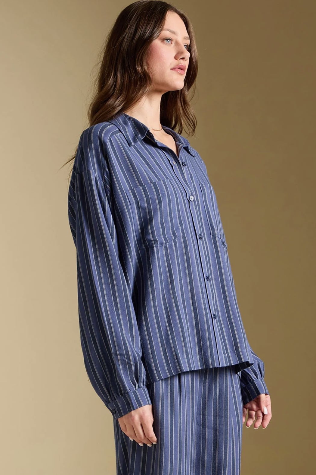 Liu Indigo Top