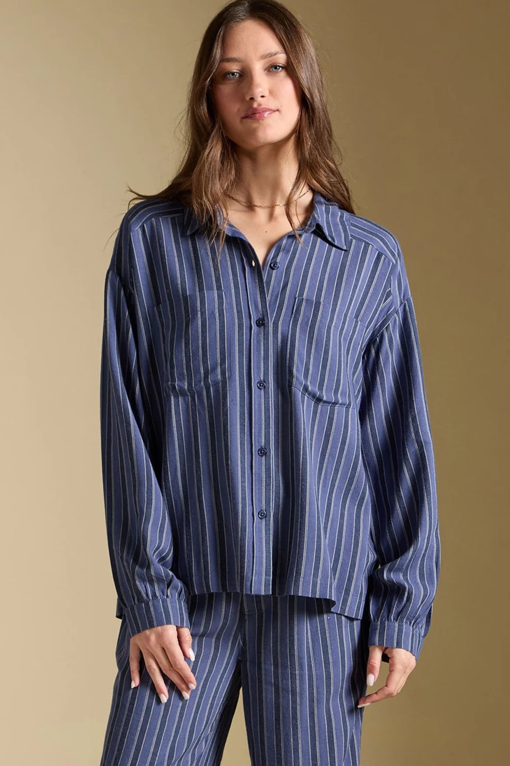Liu Indigo Top