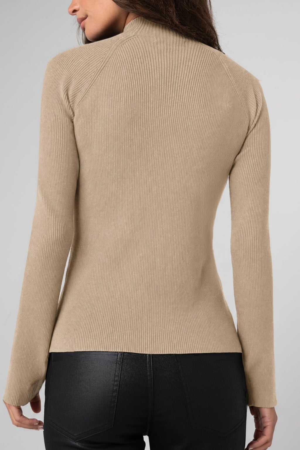 Long Sleeve Flare Turtleneck