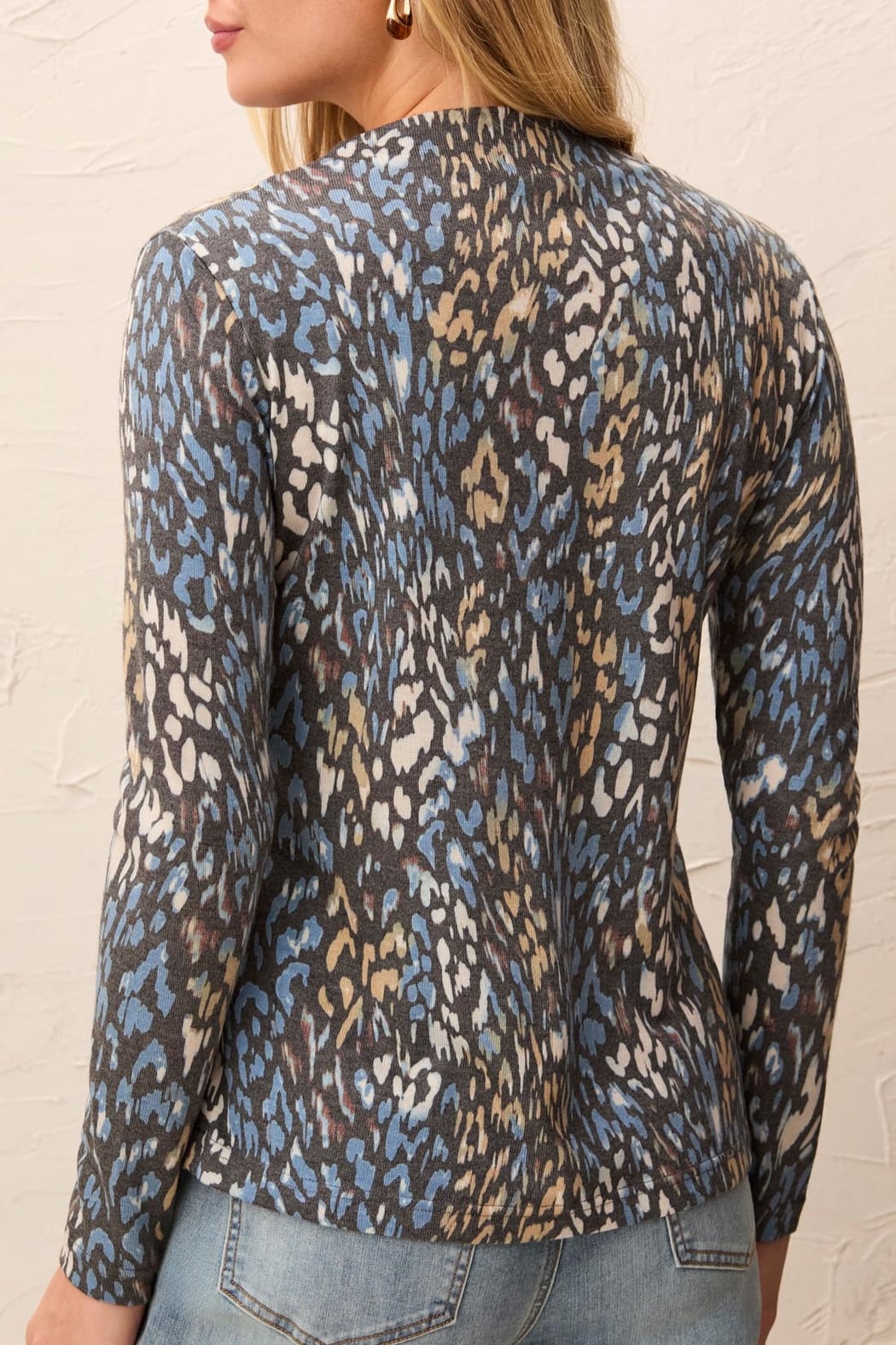 Long Sleeve Funnel Neck Top