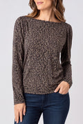 Long Sleeve Jewel Neck Top