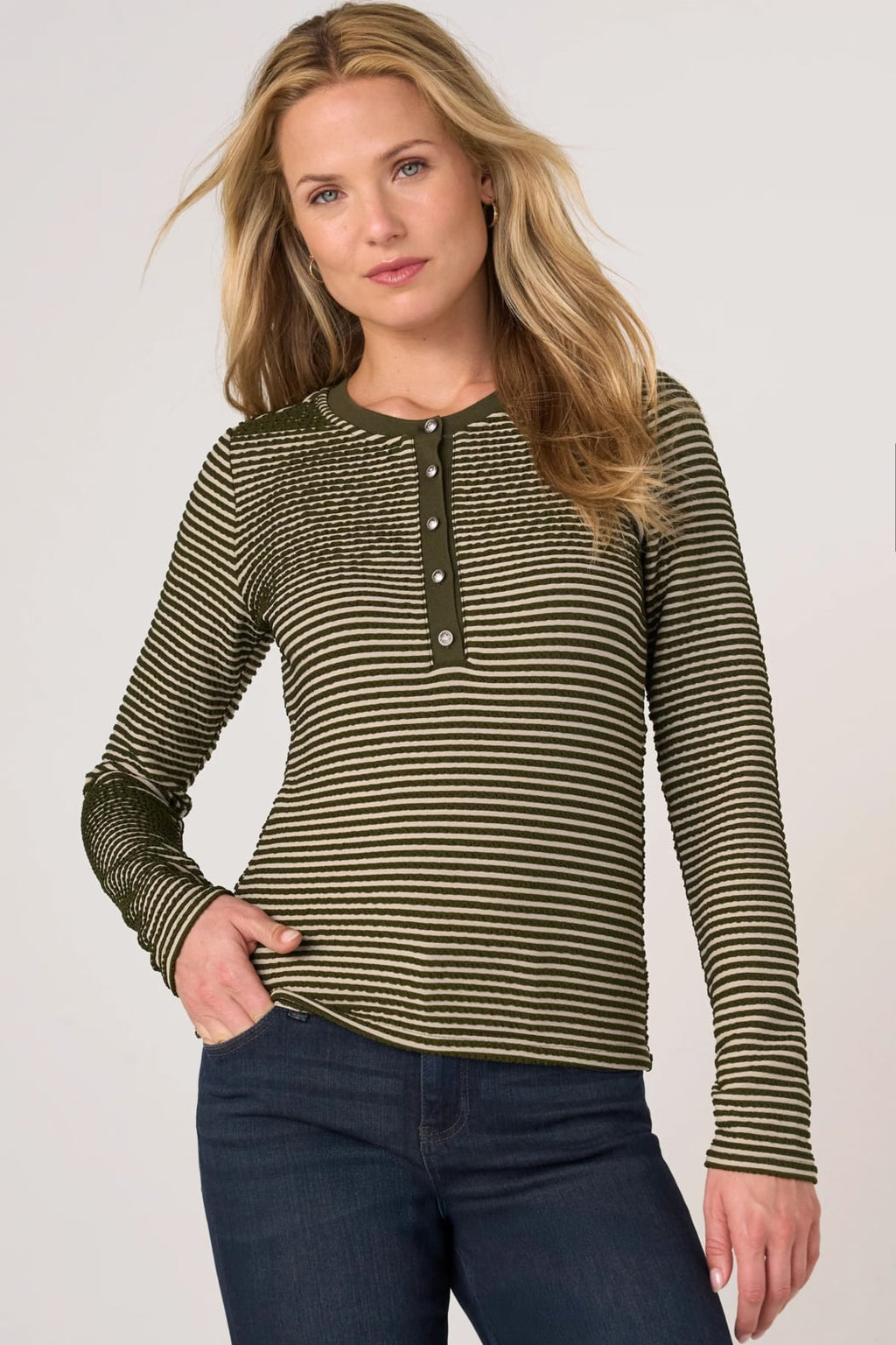Long Sleeve Knit Henley