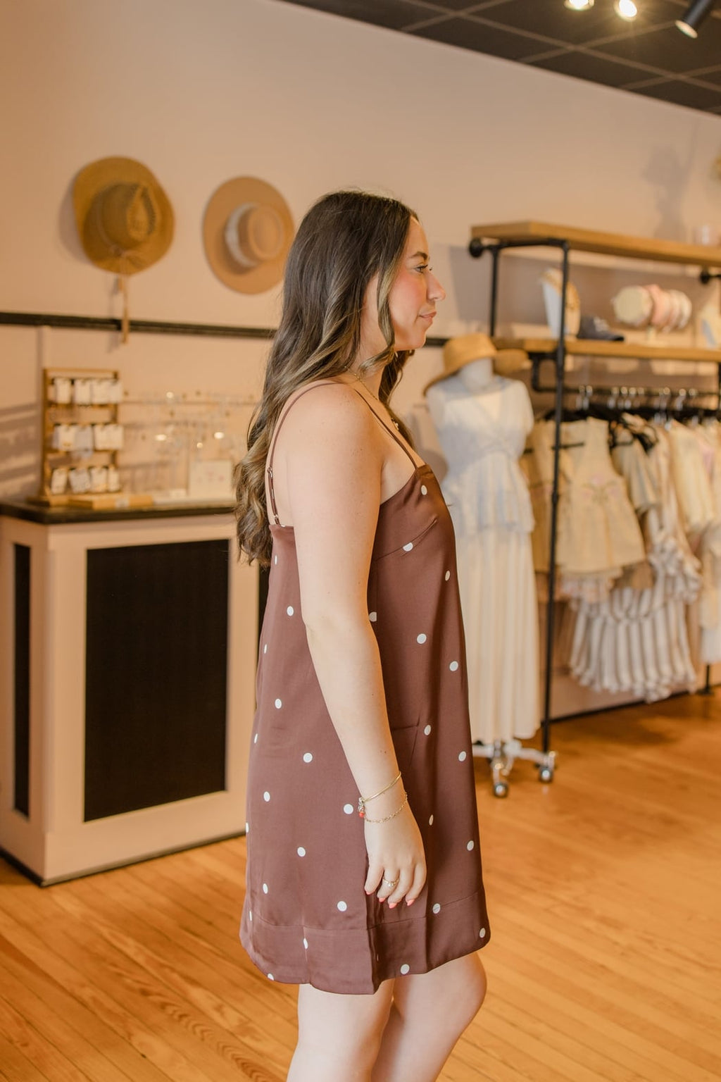 Maude Dot Mini Dress