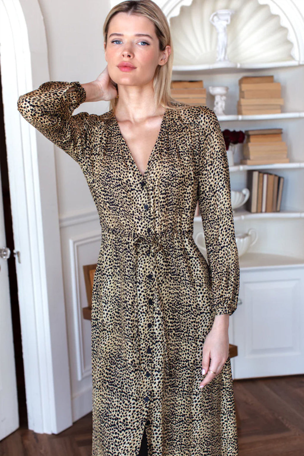 May Silk Cheetah Dress