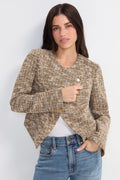 Melinda Collarless Moto Jacket