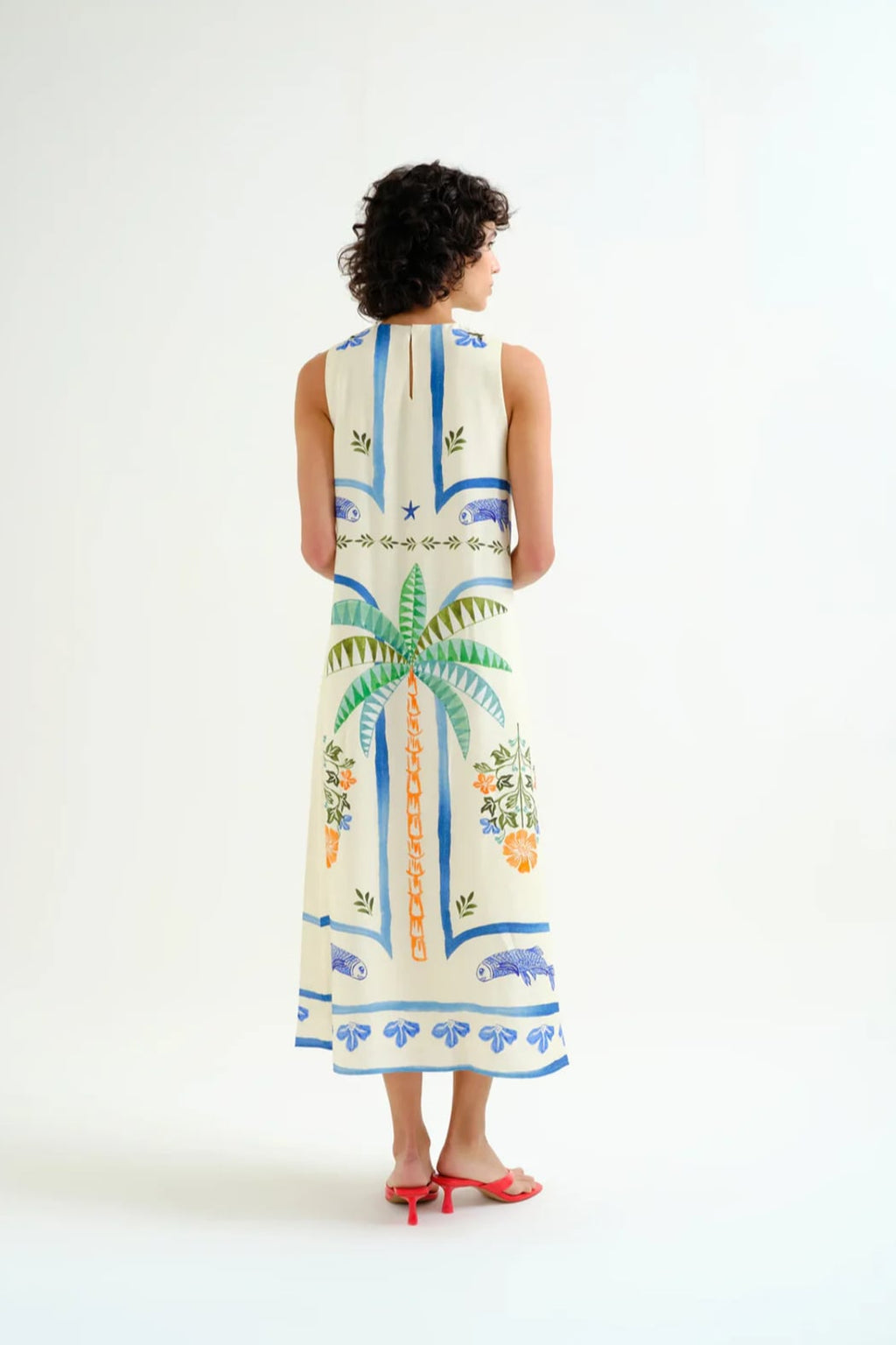 Mermaid Fish Midi Dress
