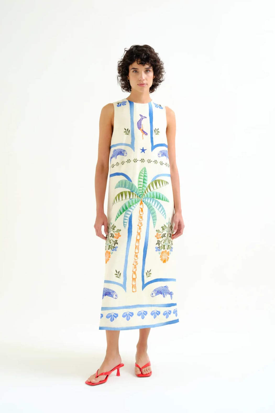 Mermaid Fish Midi Dress