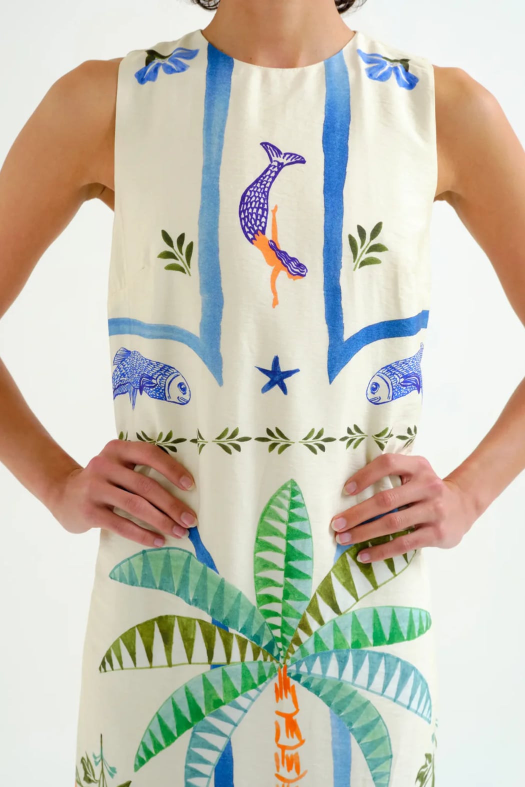 Mermaid Fish Midi Dress