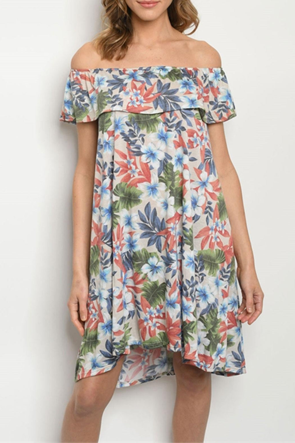 Hawaiian Floral Dress
