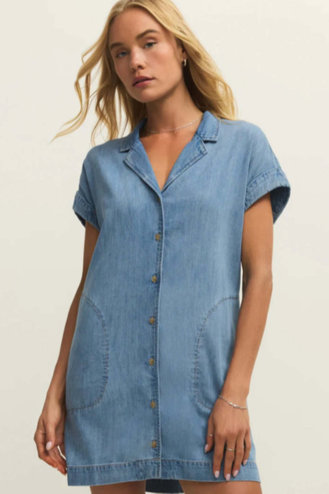 Napa Denim Mini Dress