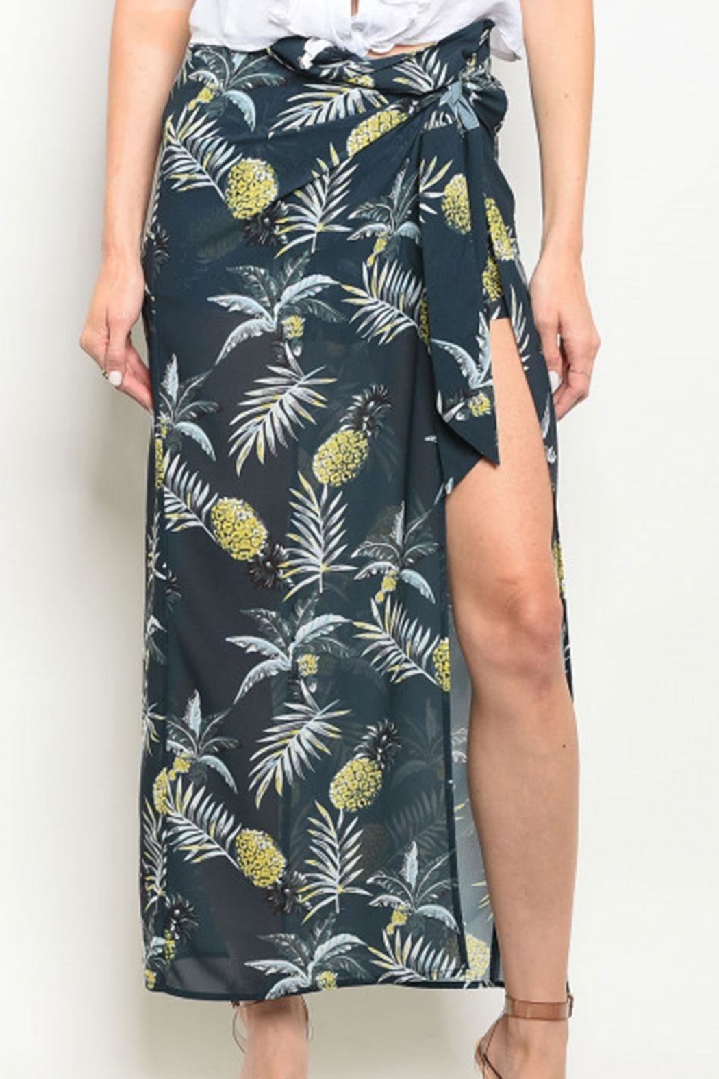 Navy/yellow P.A. Skirt