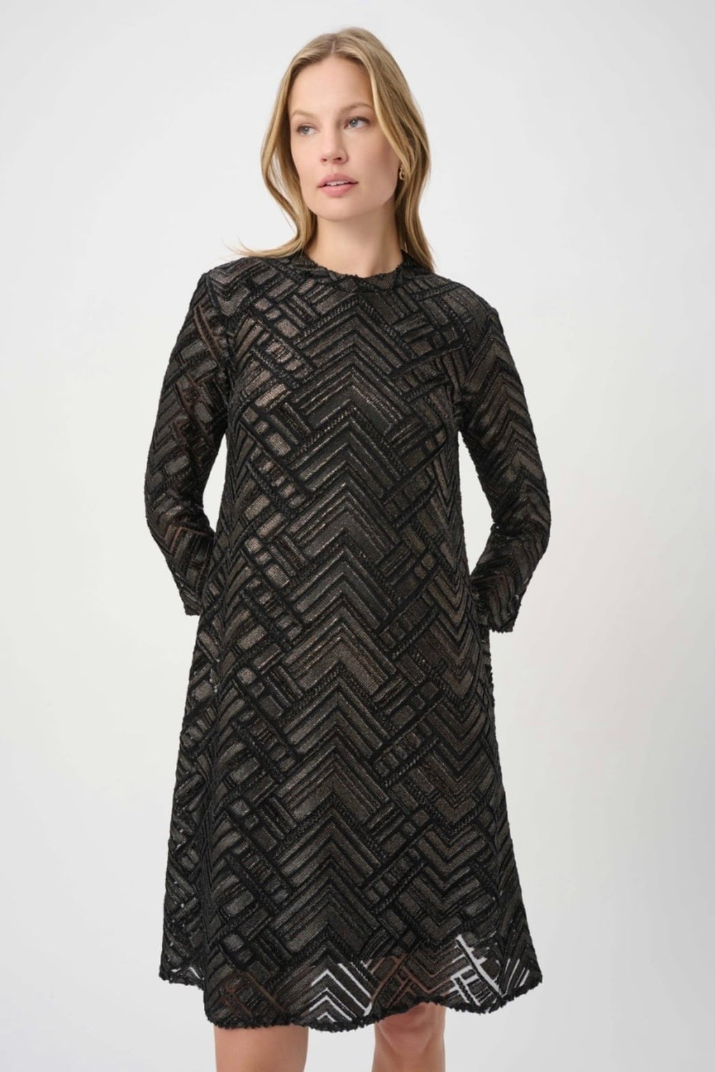 Novelty Burnout Trapeze Dress