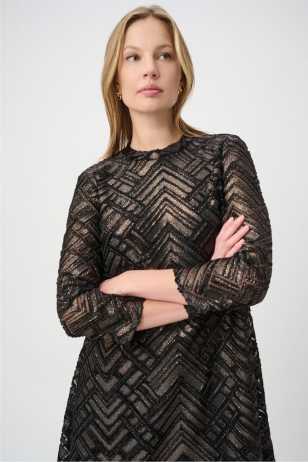 Novelty Burnout Trapeze Dress