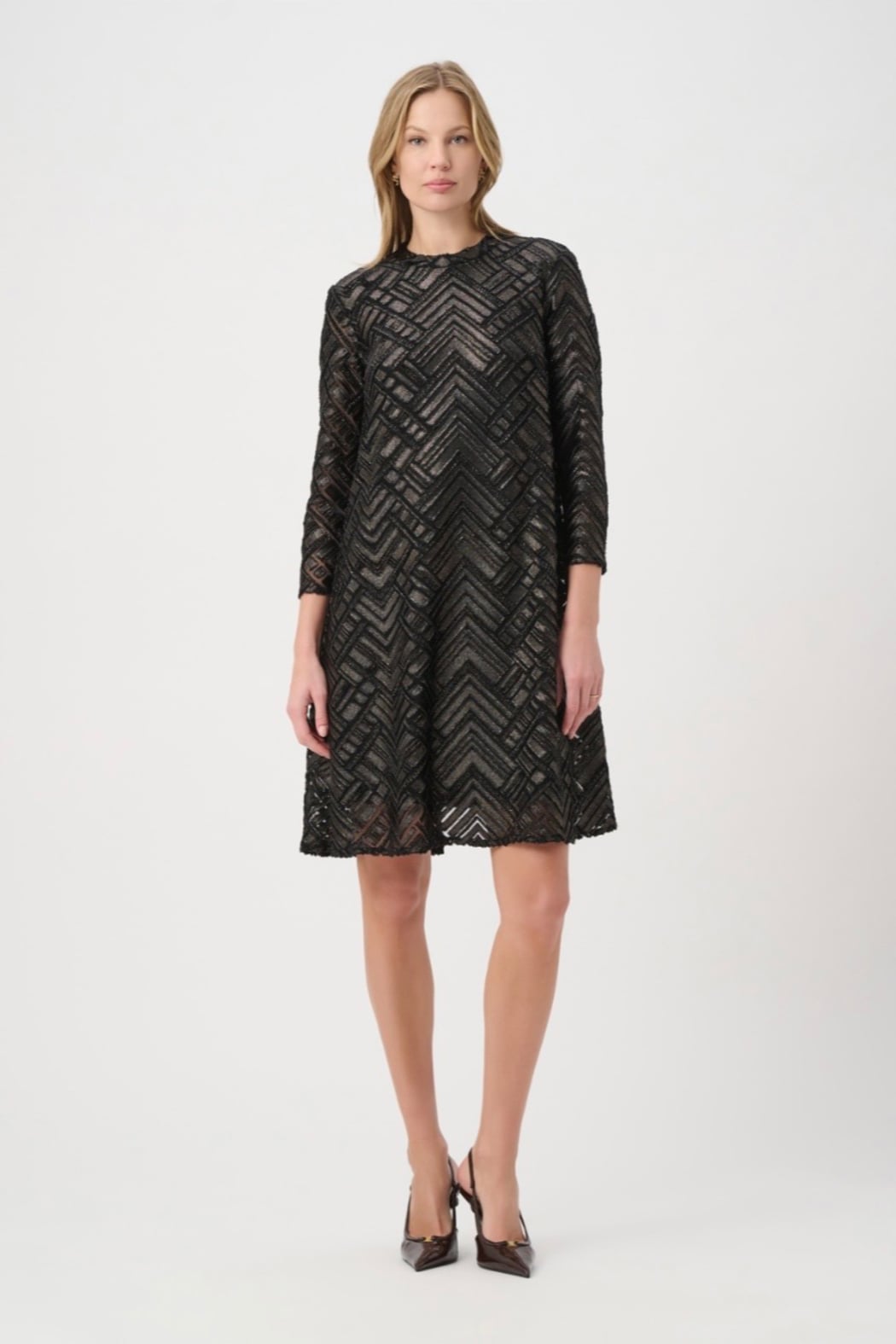 Novelty Burnout Trapeze Dress