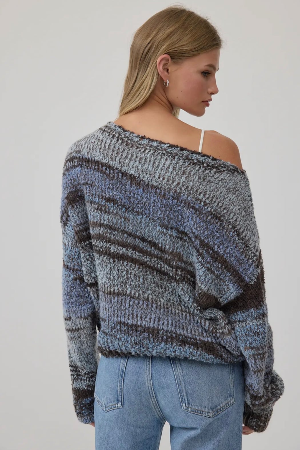 OMBRE STRIPE SWEATER