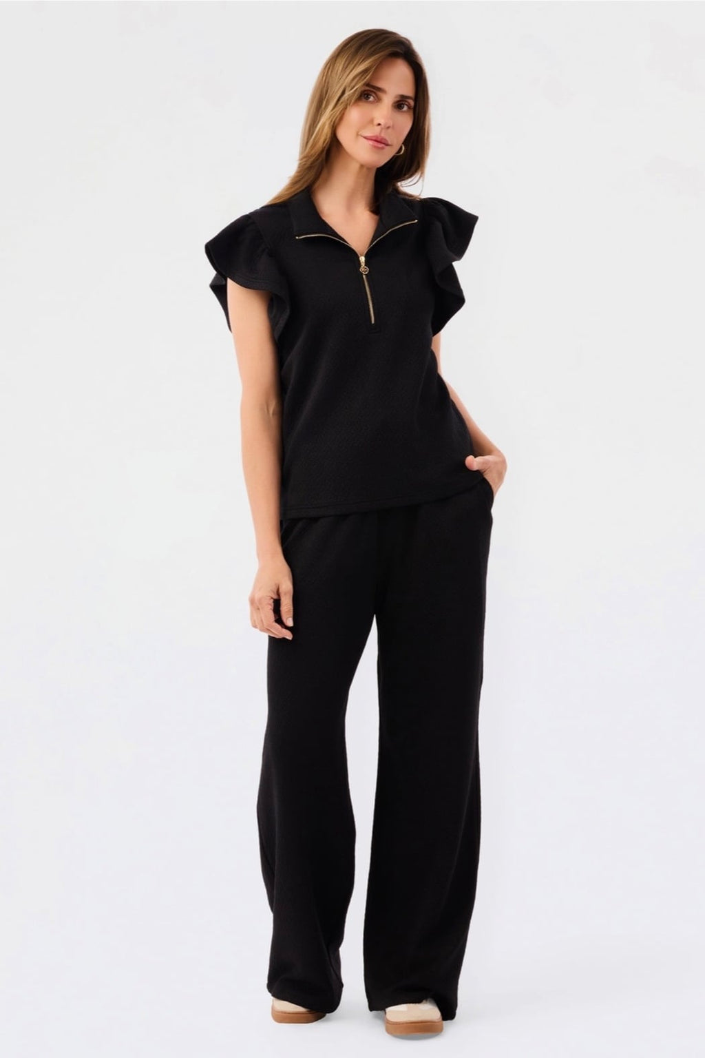 Paige Pants Set-Black