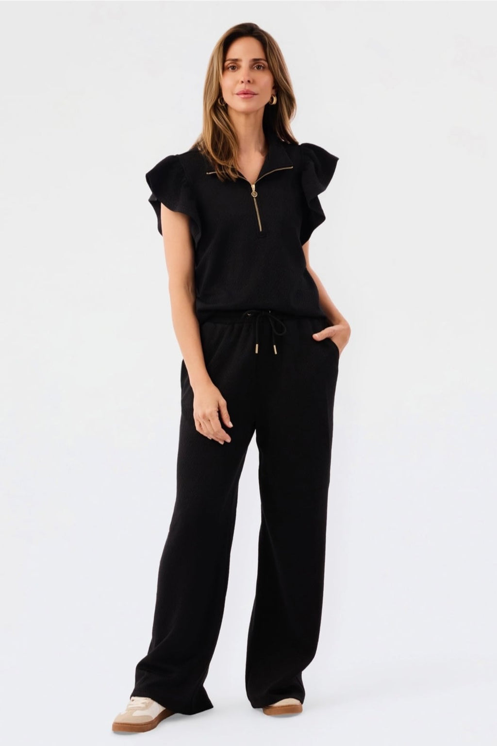Paige Pants Set-Black