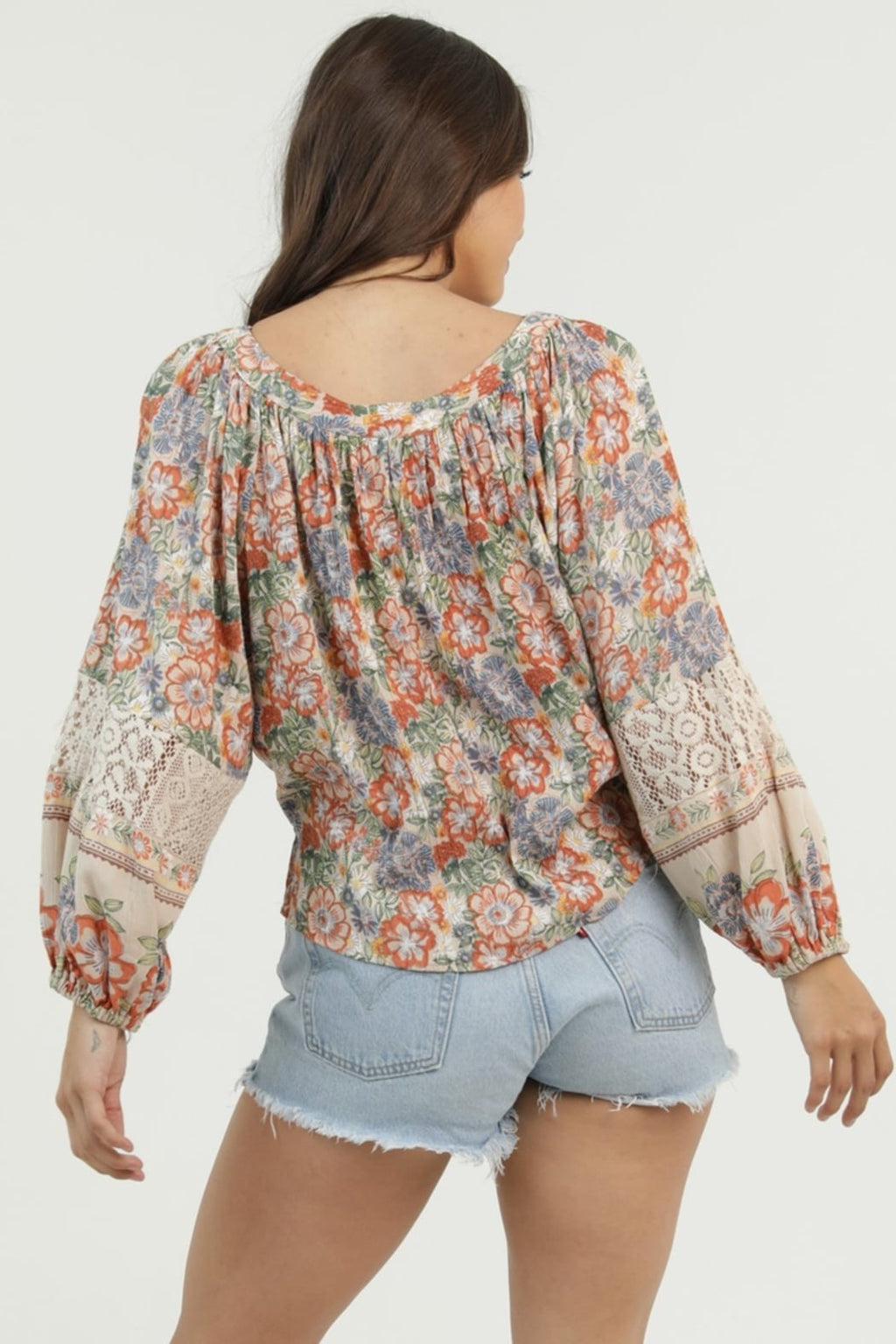 Painted Petals Tie Top
