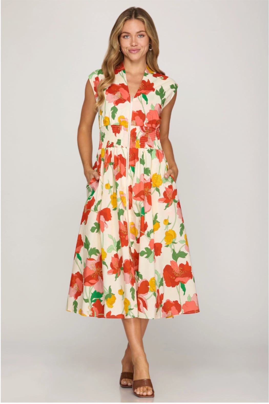 Painted Poppy Dress