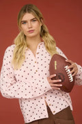 Polka Dot Raw Edge Cardigan