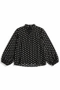 Polka Dot Sheer Blouse